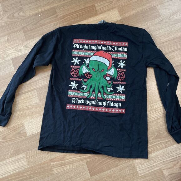 Mens Christmas Shirt LOT Size Medium Lot Of 4 Tees Crew Neck - Picture 6 of 9